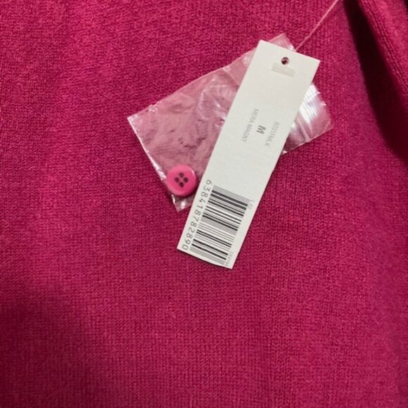 Kim Rogers Pullover Sweater Magenta Medium NWT - Picture 4 of 8